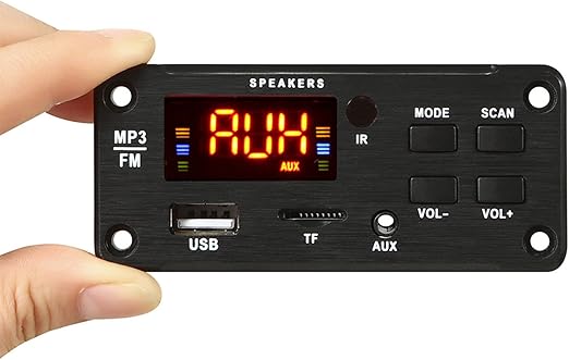 Amazon.com: 12V Car Audio Bluetooth Mp3 Decoder Board Color Screen ...