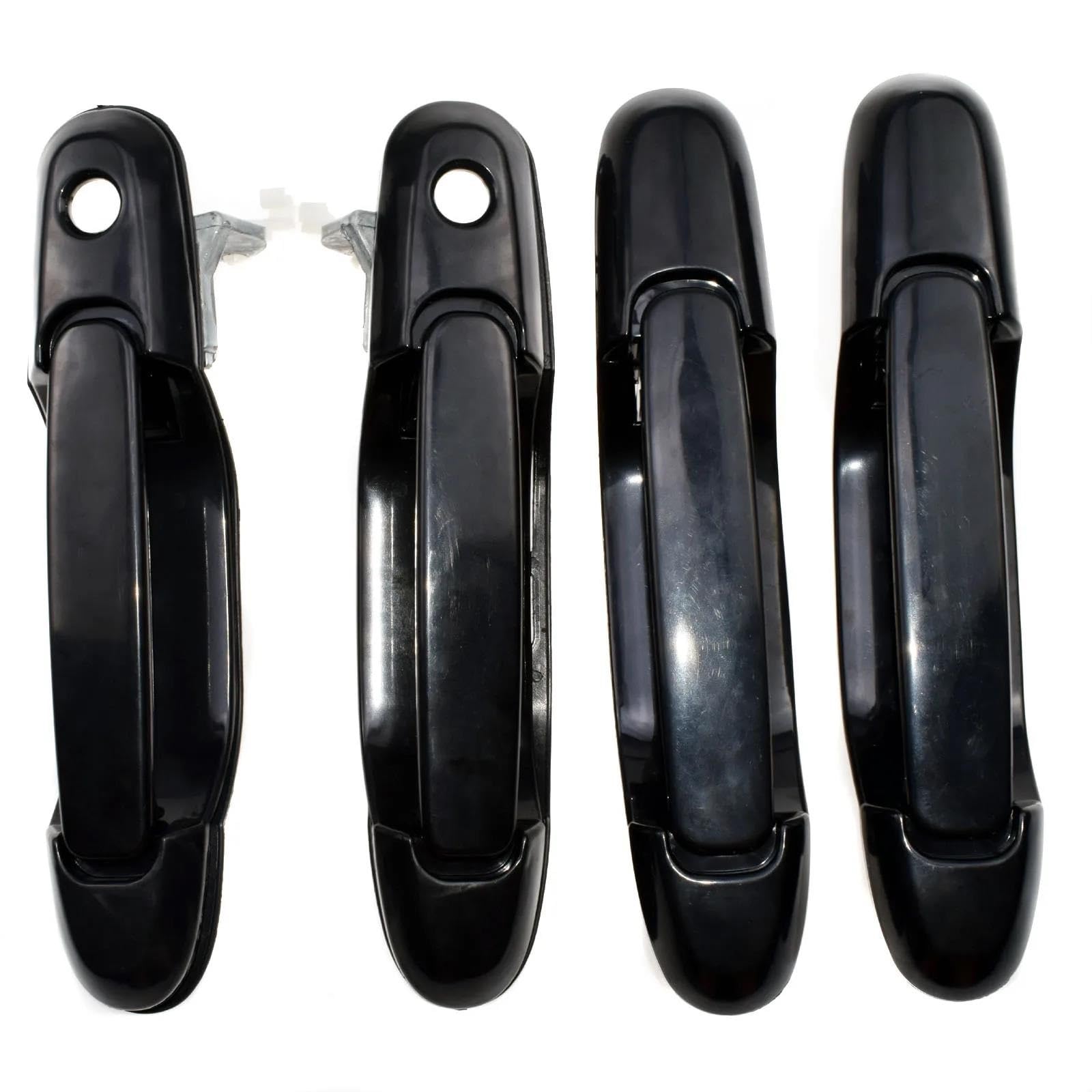 POQWERIQ Car Outside Door Handle Front Rear Left Right 69210-08010 69230-08020 for Toyota for Sienna 1998 1999 2000 2001 2002 2003