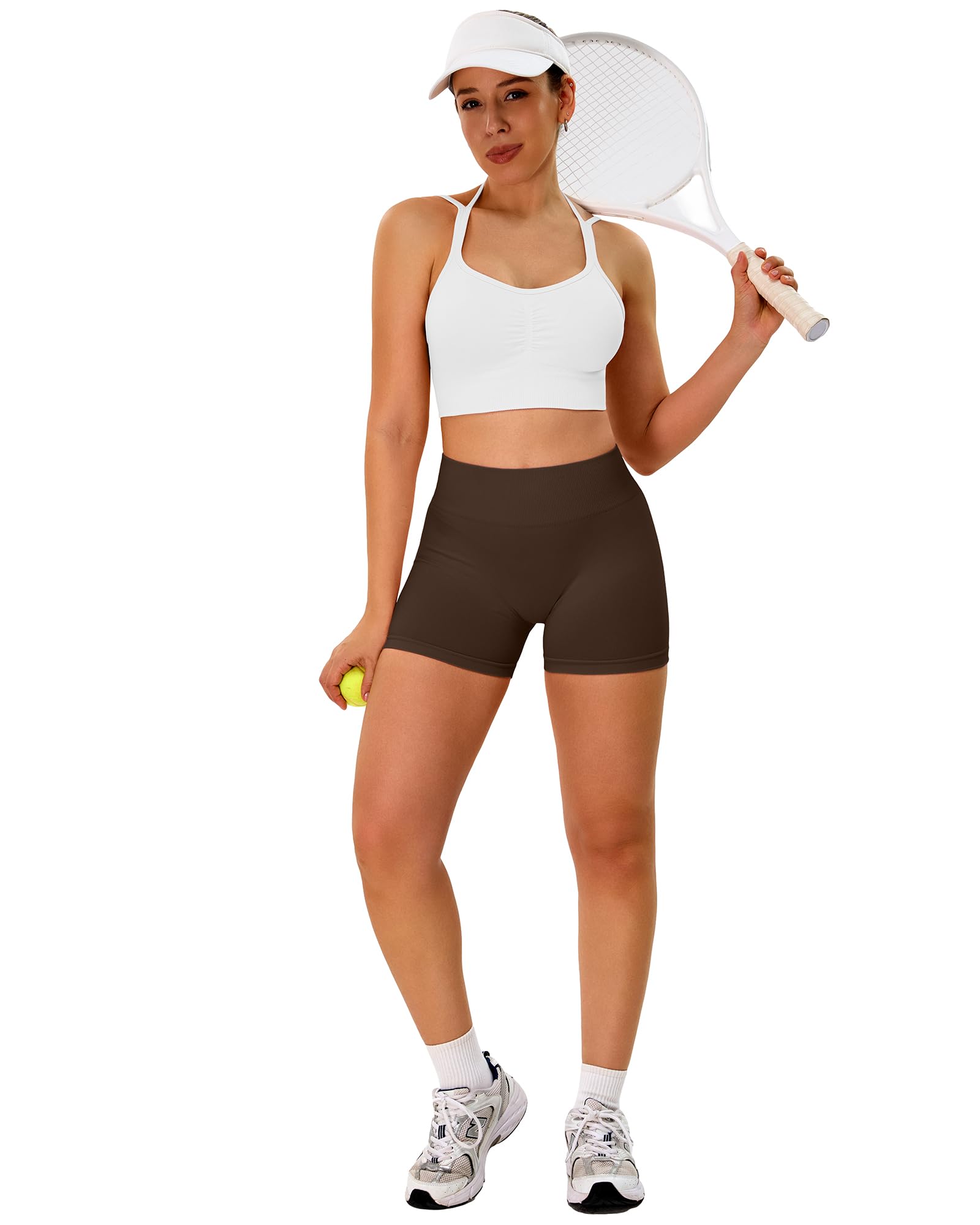 TAYOEA Damen Nahtloser Sport-BH Y-Rücken Weicher Nahtloser Atmungsaktiv Yoga BH Für Laufen & Training