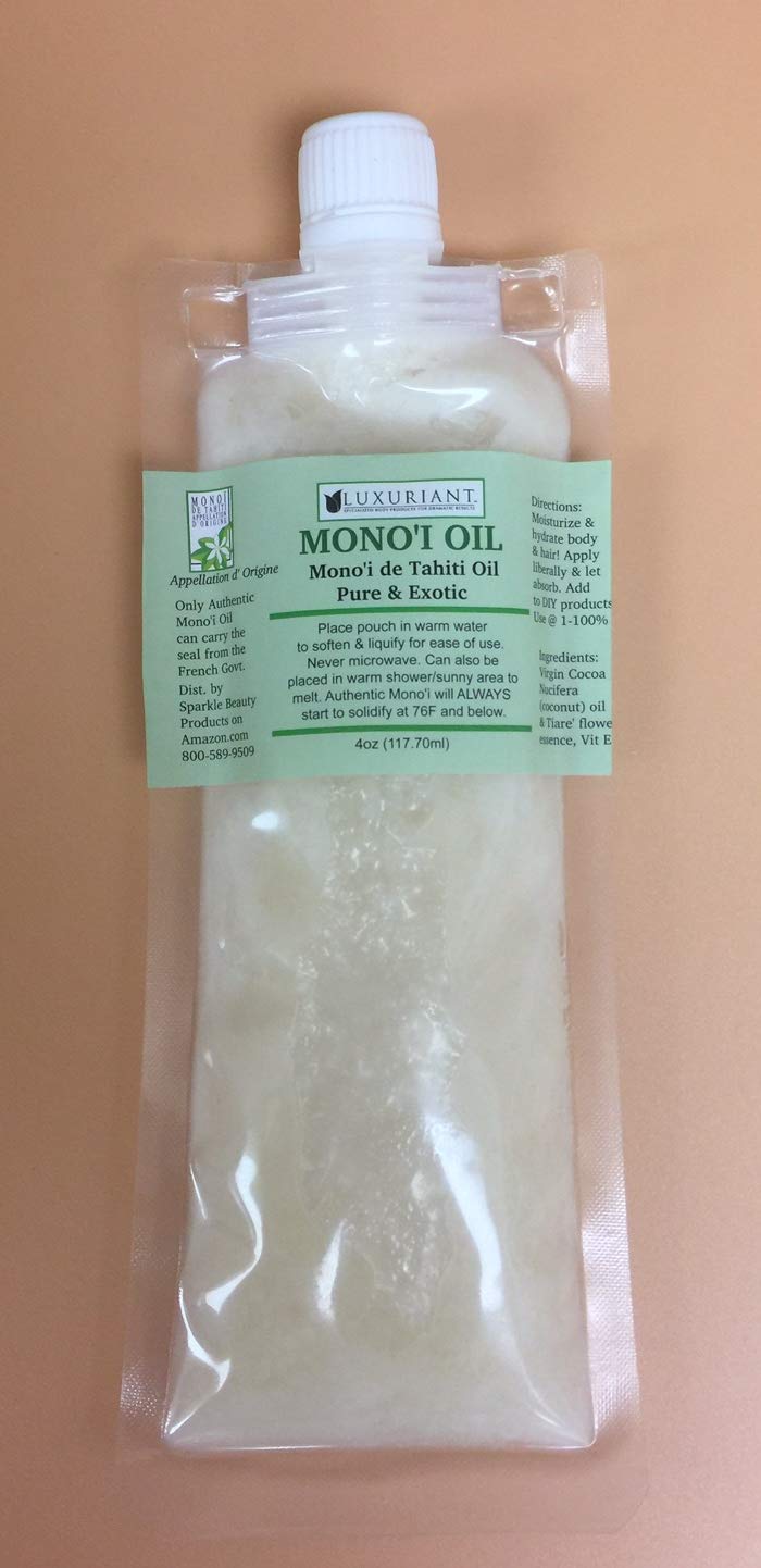 Monoi de Tahiti Oil, Pure & Exotic Body Oil, Natural Moisturizer, All Natural, Concentrated (4 oz)