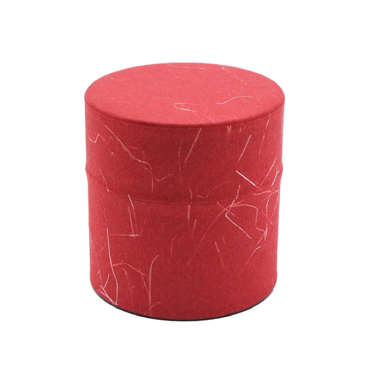 Waraku Fuuka Unryugami Red Japanese Pokkan Matcha Coffee Spice Tea Tin Canister Washi Paper Storage With Lid 3.89 Oz Capacity (, S)