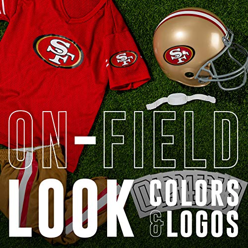 Franklin Sports San Francisco 49Ers Kids Football Uniform Set - Nfl Youth Football Costume For Boys & Girls - Set Includes Helmet, Jersey & Pants - Medium #TOP1