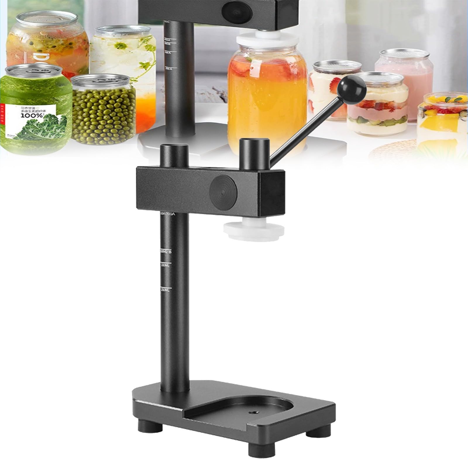YXZYFPP Manual Can Sealing Machine Cup Can Sealing Machine Manual Drink Can Seamer Sealer Tool for Canned Foods,Milk,Tea,Coffee,Bottles,Seal Manual Tool blue (Gunmetalgrey)