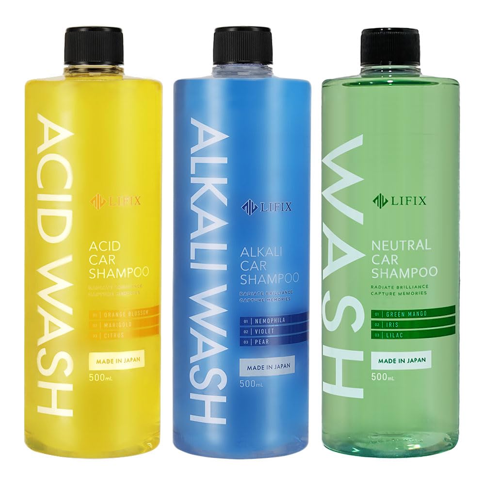 Amazon.co.jp: LIFIX 3PH洗車セット ACID WASH(酸性) ALKALI WASH