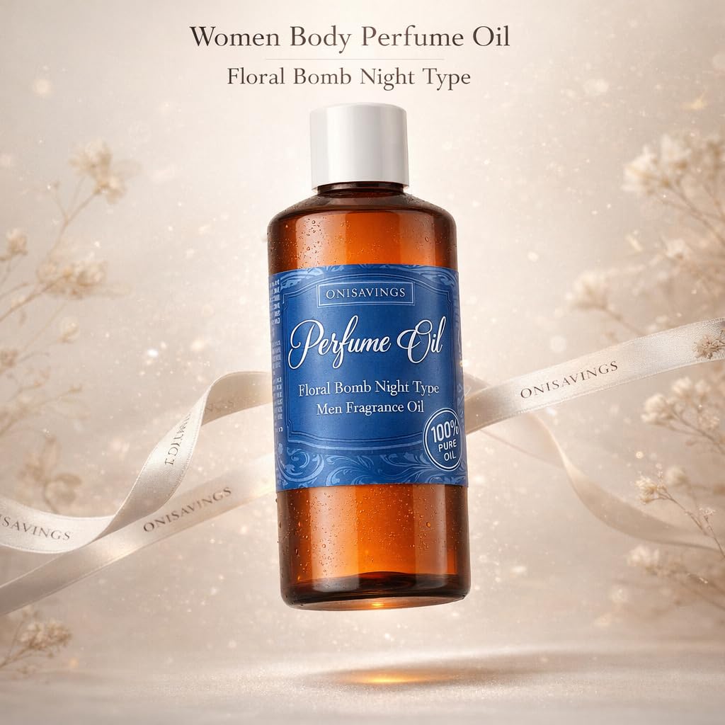 8 Fl Oz Floral Bomb Night Our Interpretation Scented Essential Fragrance Body Oil For Men – Pure & Natural Fragrance Oil, Ideal For Daily Wear, Home & Best For Gifts