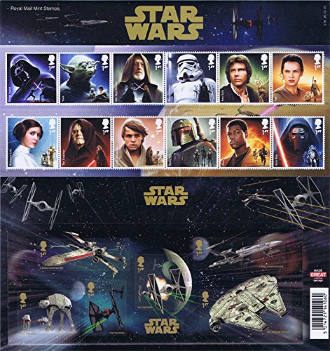 2015 Star Wars Stamps inc. M/S in Presentation Pack PP492 (no. 518) - Royal Mail Stamps by Royal Mail