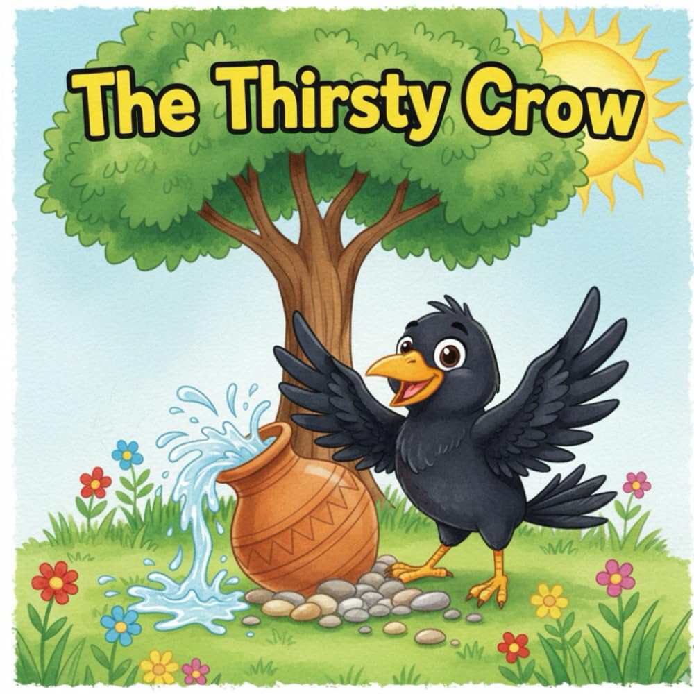 The Thirsty Crow: A Short Moral Story for Kids