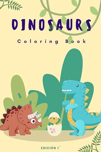 DINOSAURS Coloring Book For kids age 4-8
