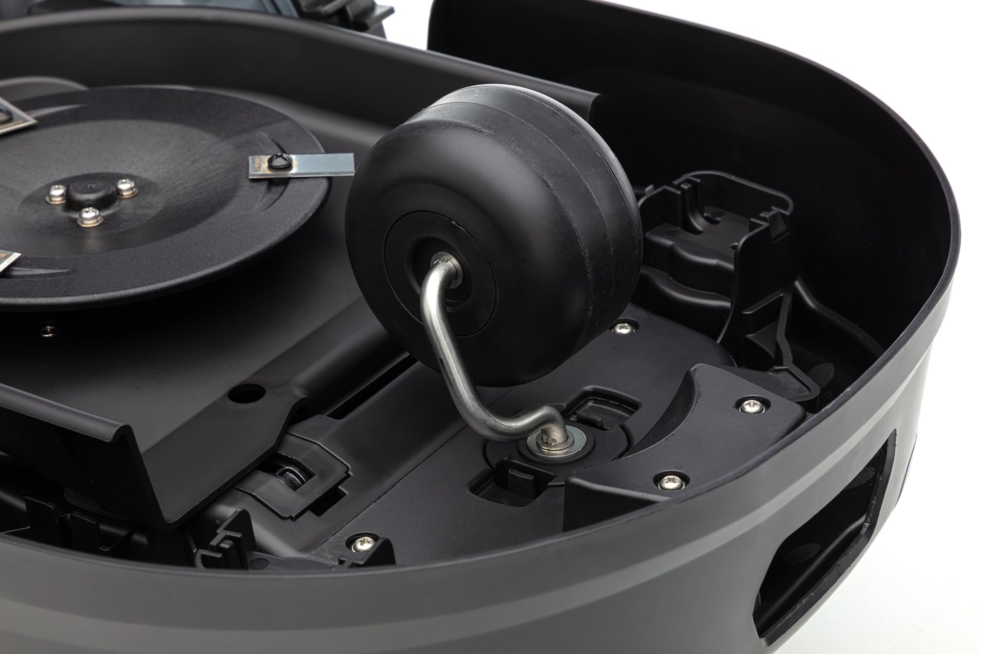 IKRA Robot cortacésped iROM 600 para céspedes de hasta 600 m², WiFi o Bluetooth, Control por App, multizona, Incl. estación de Carga & Sensor de Lluvia, 6 Cuchillas de Repuesto