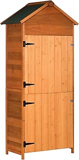 Outsunny IE Located Wooden Garden Shed, Small...,