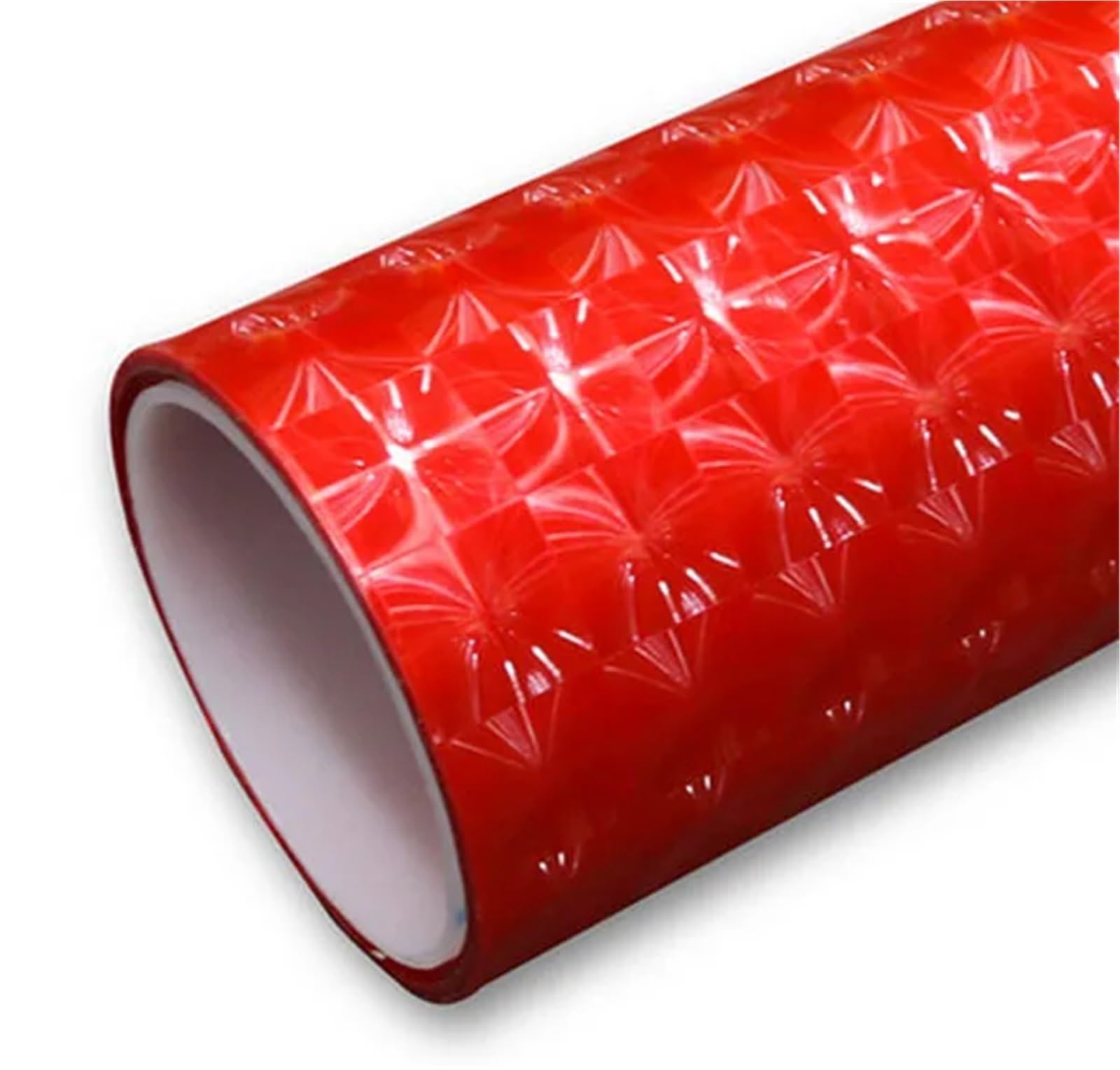 Selbstklebendes Reflektor-Sicherheitswarnband, Packung mit 3 reflektierenden Bändern, mehrfarbig, 30 cm, in verschiedenen Größen(Rosso,30cm x 600cm)