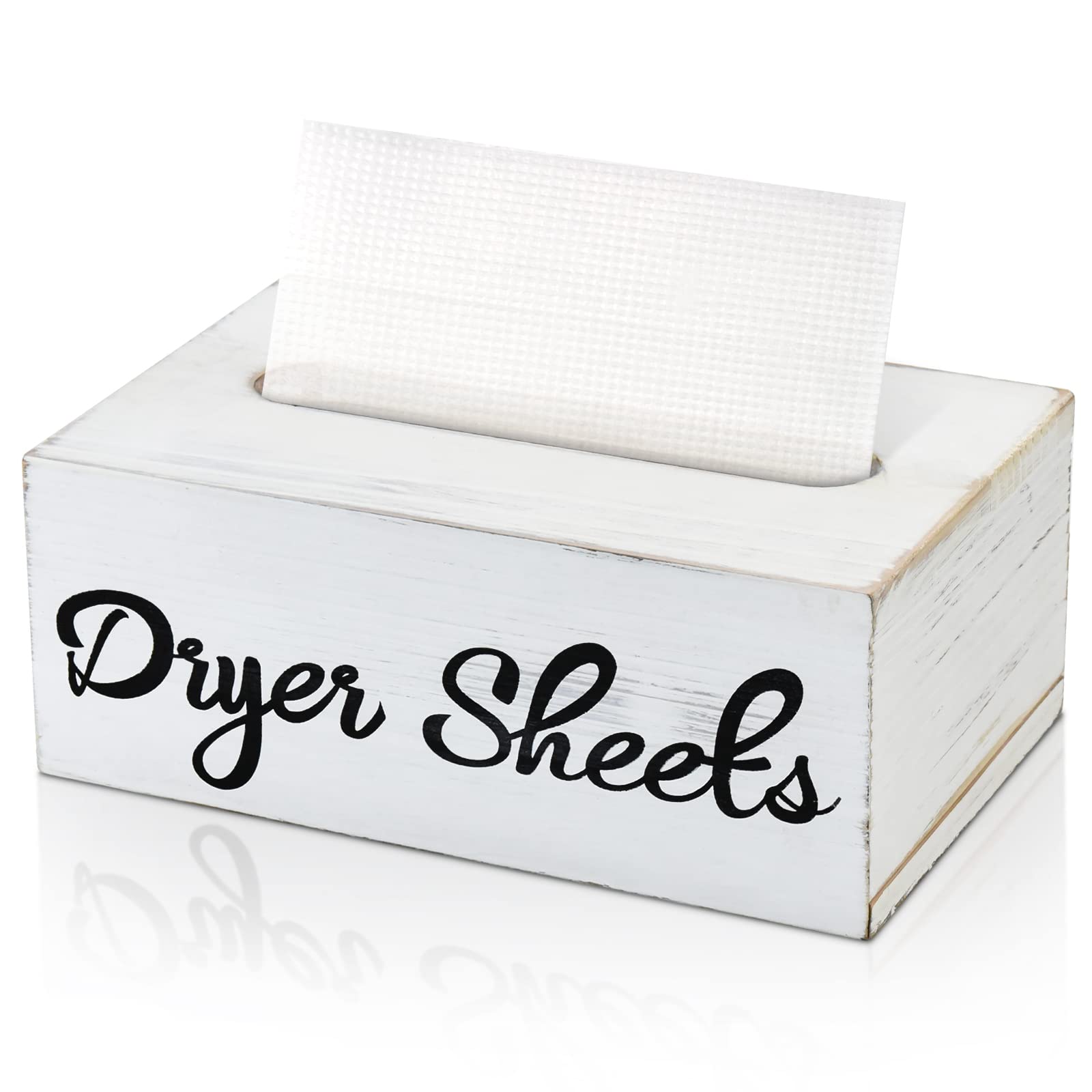 Buy Dryer Sheet Dispenser Tissue Laundry Sheet Holder Rustic Farmhouse
