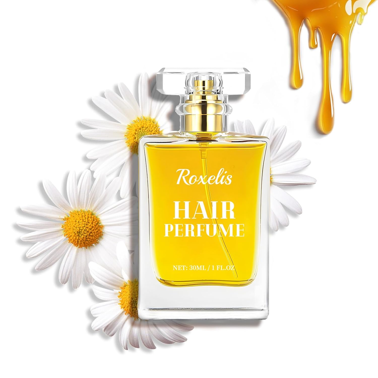 Hair Perfume Oil for Women, Long-Lasting Pheromone Perfume with Natural Herbal Extracts, Honey Infused Coconut Chamomile Nourish & Hydrate Portable Mist, 1 fl.oz