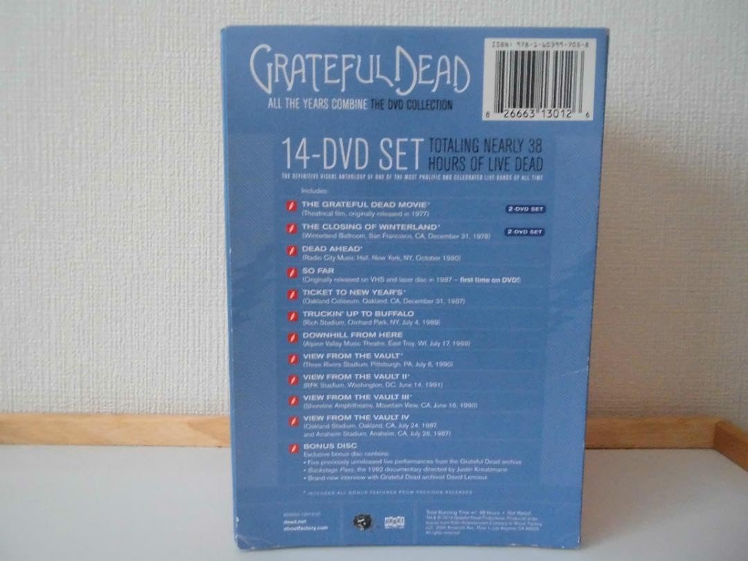 14DVD！グレイトフル・デッド/ライブ映像コレクション～オール・ジ