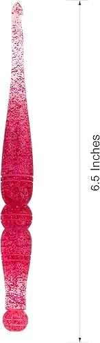 Miniatura 2 de Ommi - Ganchos de ganchillo con mango ergonómico, gancho de ganchillo hecho a mano de 7 pulgadas, aguja de tejer, tejido de hilo para manualidades,