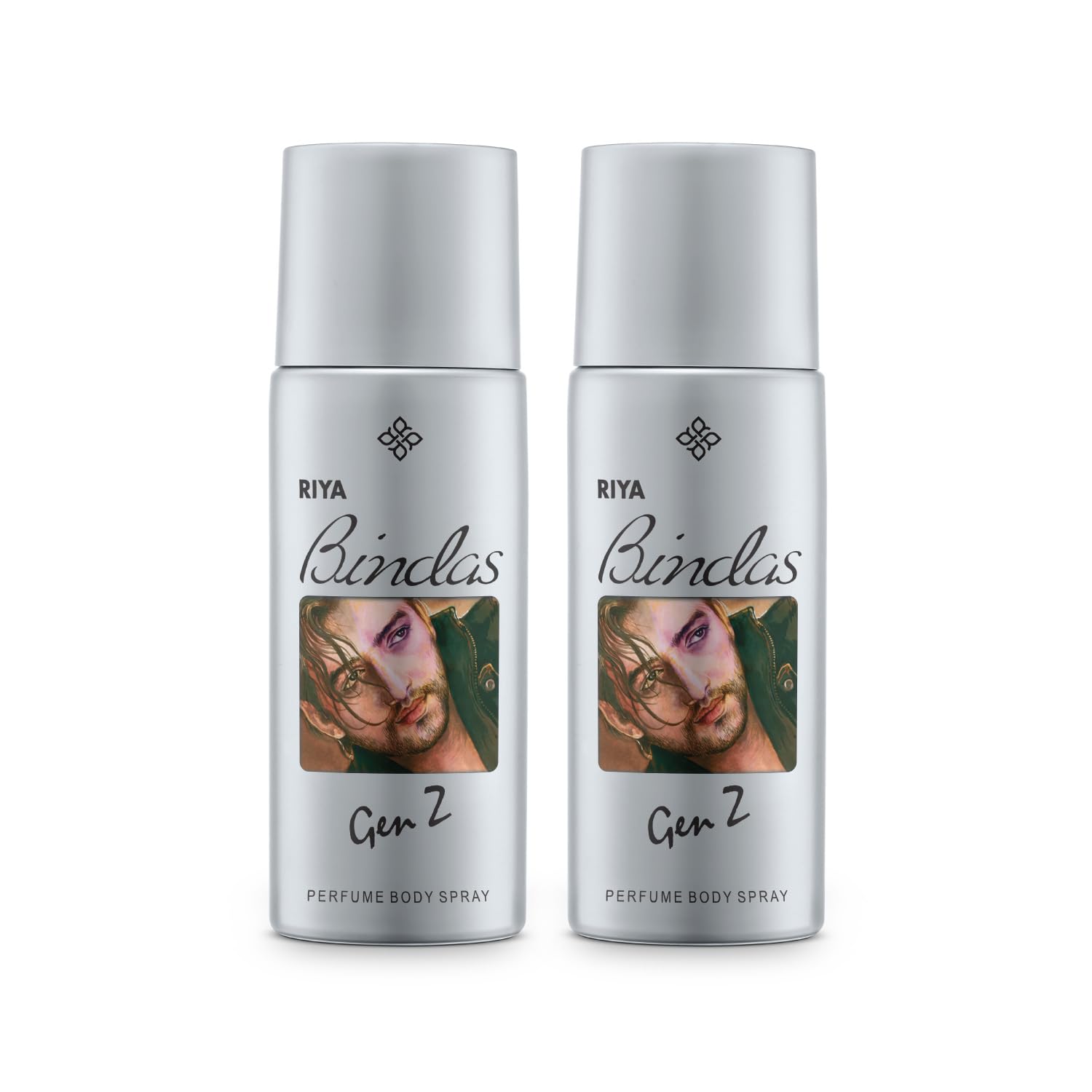 RIYA BINDAS Grey | 150ml Each Deo for Men | Spicy & Woody | Perfume Body Spray | Gen Z | Pack of 2-image-5