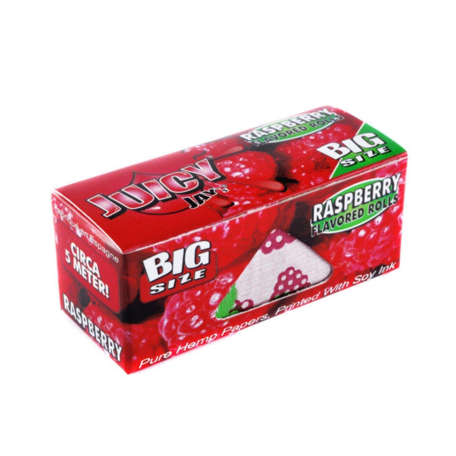 Outontrip Juicy JAY's RASPBERRY Flavored Rolling Paper ROLL 5meter with Silver Pouch