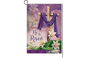 He is Risen Spring Easter Small Garden Flag for Welcoming Spring