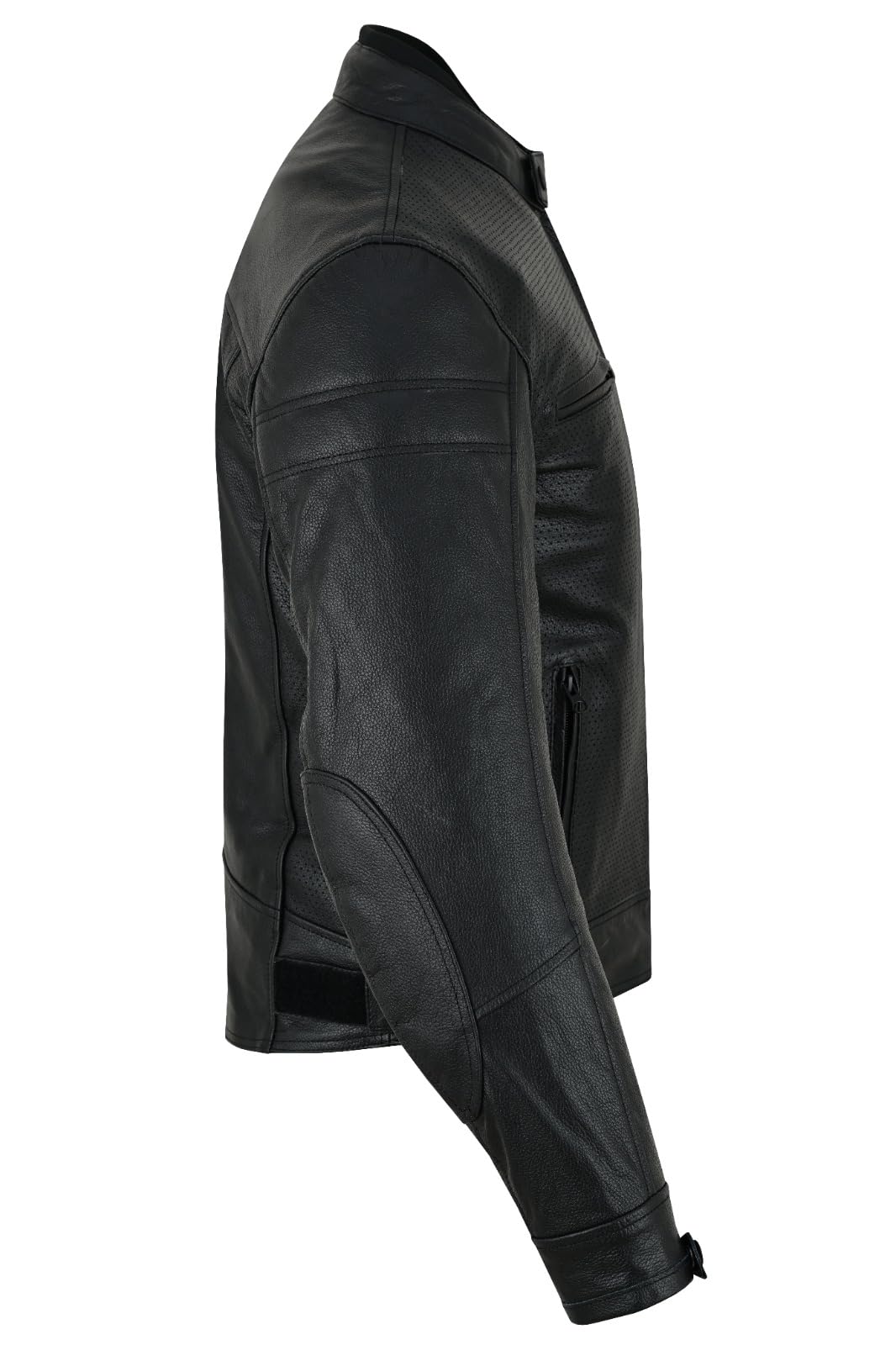 BI ESSE Giacca Moto Uomo in Vera Pelle – Giacca da Moto Leggera, Traspirante ed Estiva – Stile Biker, Ideale per Viaggi e Uso Quotidiano su Strada
