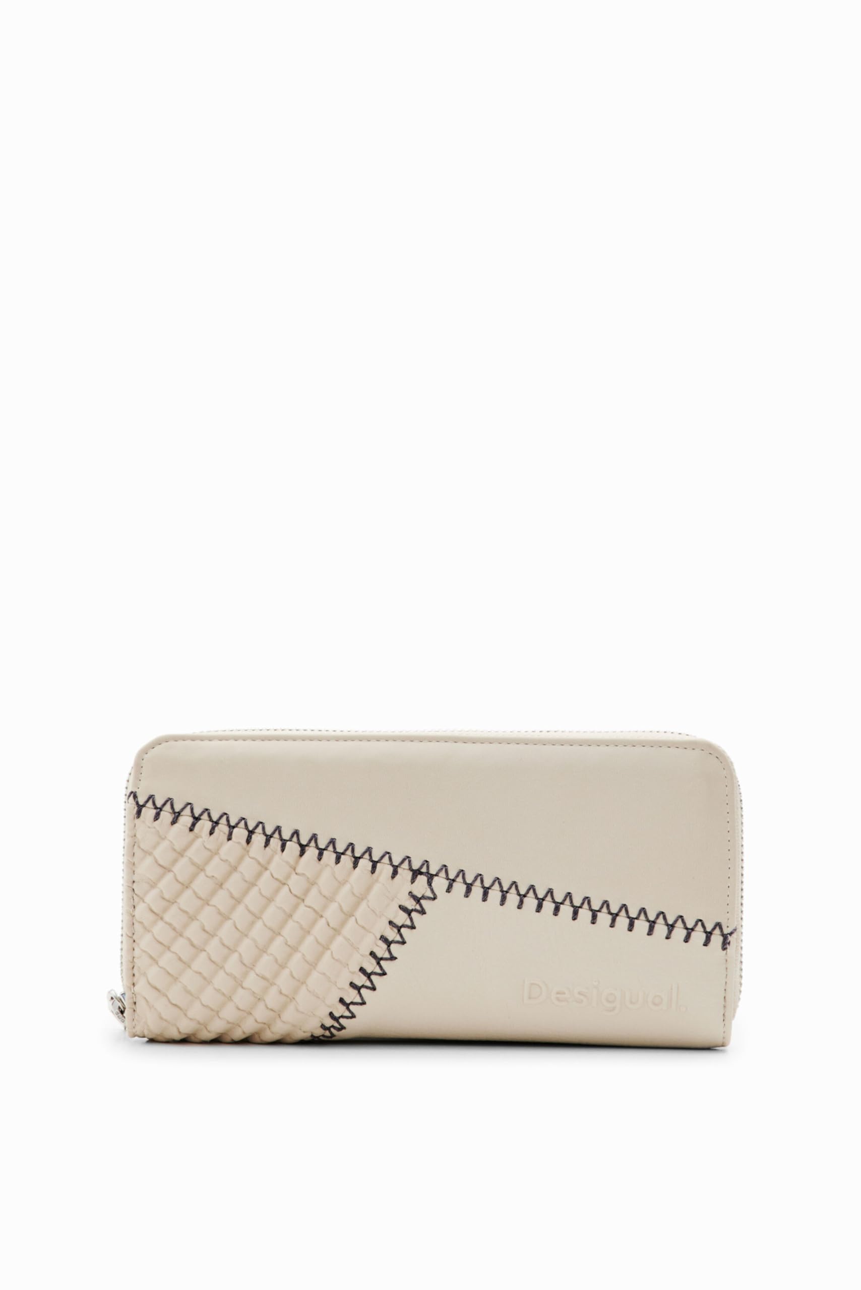 Desigual Women's Mone_GRISOM Fiona Bi fold Wallet, White, 20.5