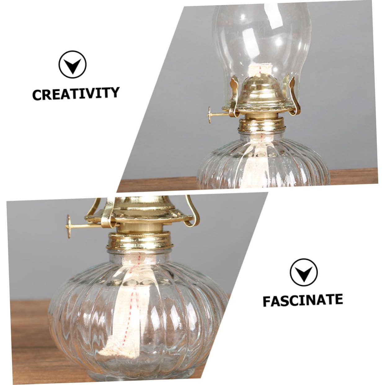 OSALADI 5 Sets Oil Lamp Replacement Burner, Oil Lamp Burner,Brass Plated Oil Burner,Brass Kerosene Oil Lamp Burner for Antique Hurricane Lamps