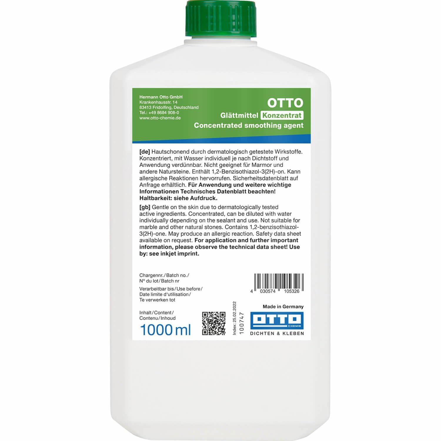 OTTO CHEMIE Smoothing Agent Concentrate 1000 ml Bottle
