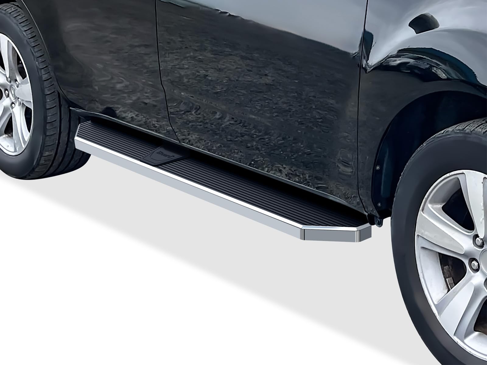 APS 6in 304 Stainless Steel (Polished Flat Style) Running Boards Side Bars Steps Compatible with Acura MDX 2007-2010