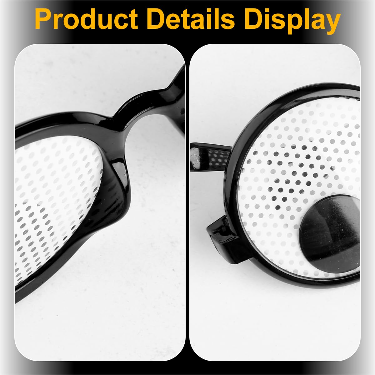 Lotsdonxia 3PCS Quirky Swivelling Eyeball Glasses Creative Selfie Round Frame Glasses Suitable for Personalised Prom Party Photo Props - Image 3