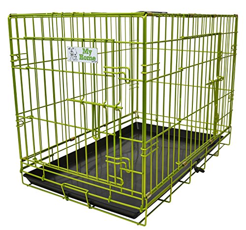 Green Jem - Caja para Perro (Doble Puerta), Color Verde