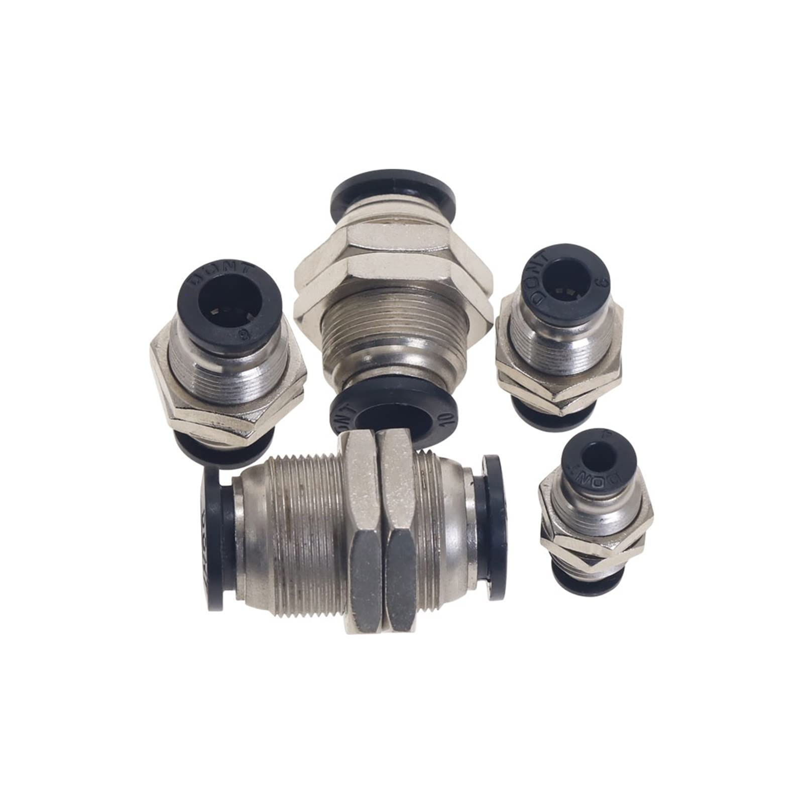 Raccord de tuyau pneumatique noir et connecteur rapide enfichable pour pulvérisation d'eau 6mm