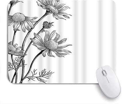 Amazon Eilannaマウスパッド カモミールの花手描きデイジー植物花自然鉛筆描き ゲーミング オフィス最適 おしゃれ 防水 耐久性が良い 滑り止めゴム底 ゲーミングなど適用 用ノートブックコンピュータマウスマット Eilanna マウスパッド 通販