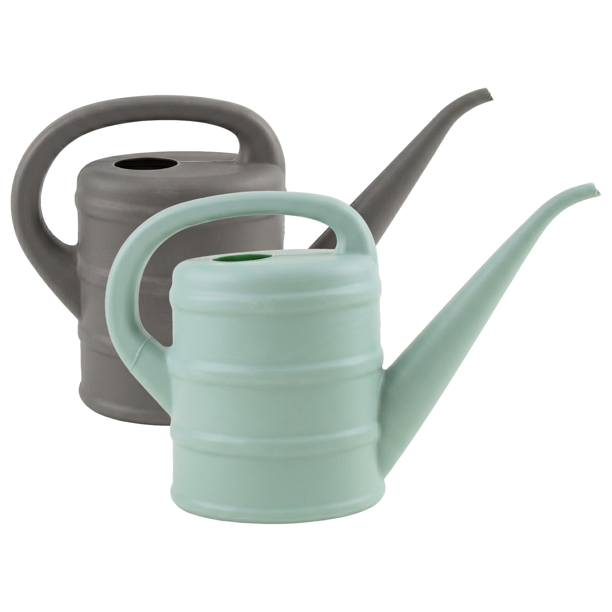 Lizzy Watering Can 2 Pack 1.8L Garden Watering Can with Long Spout Lightweight Plastic Plant Watering Jug for Indoor Outdoor Plants Flowers Seedlings Easy Pour Ergonomic Handle Design