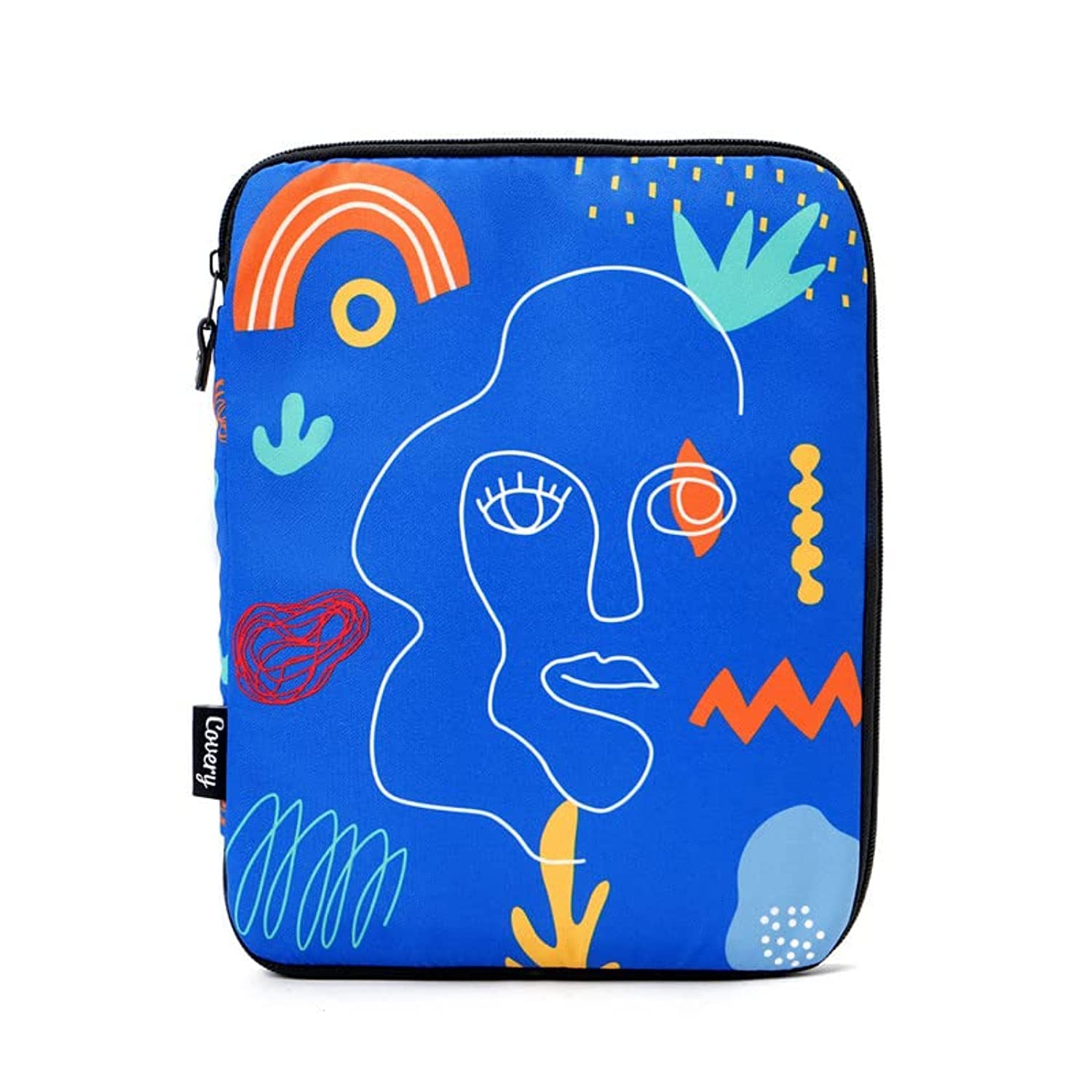 Covery Blue Line Art Tablet Sleeve - Size: 23 X 29 cm. Multi-Color
