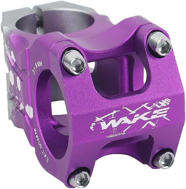 CYSKY MTB Stem 31.8 Stem 50mm Mountain Bike Stem Short Handlebar Stem Riser for 31.8mm Handlebar Clamp Road Bike, MTB, Downhill, BMX, Gravel Bicycle