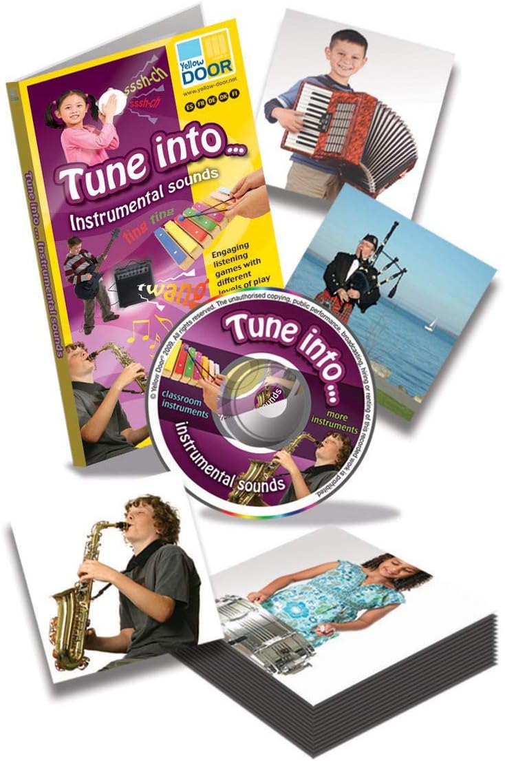 Yellow Door YUS0352 Tune into Instrumental Sounds Set, Grade: 6 to Kindergarten (Pack of 31)