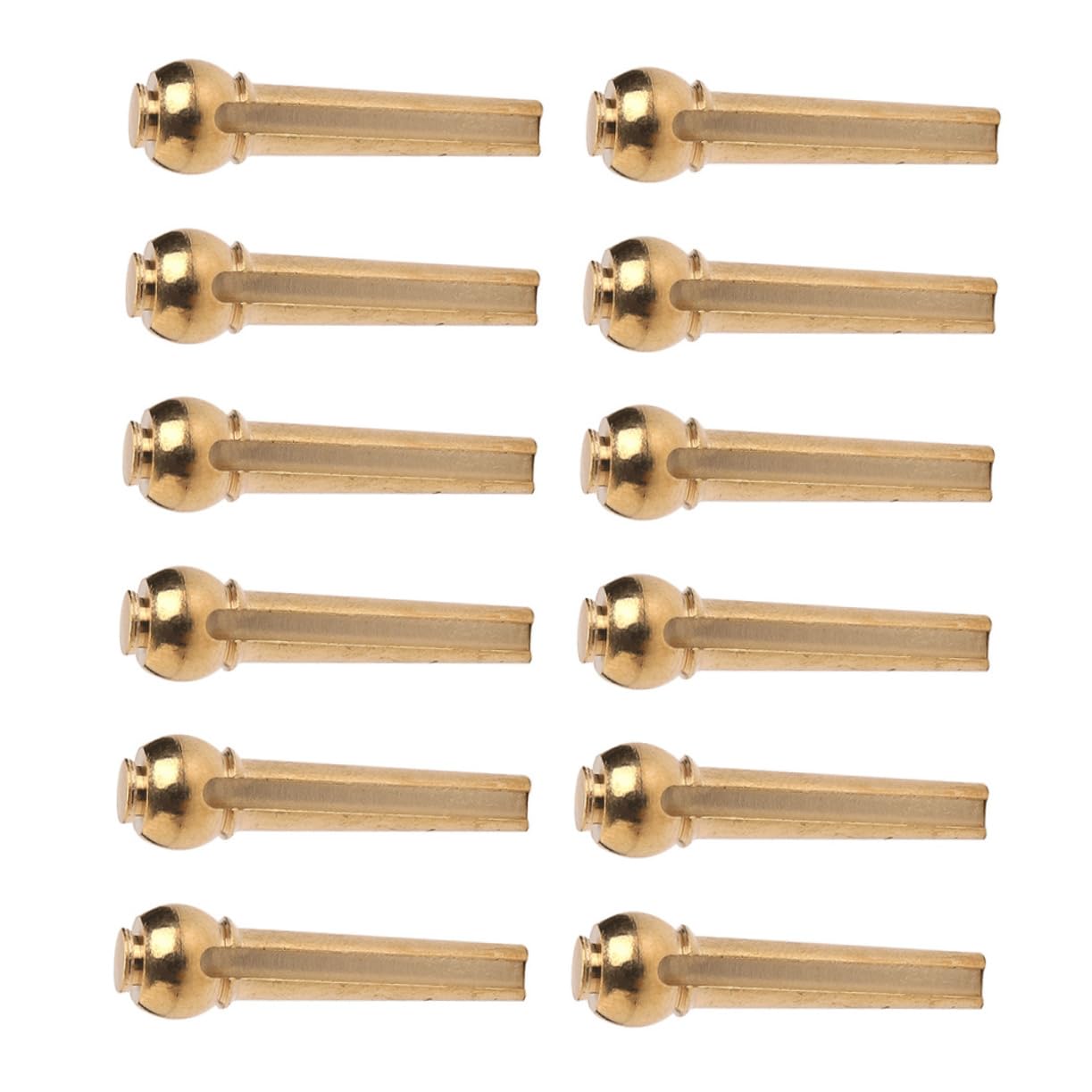 12pcs String Guitar Brass String Nail Pin Peg for Guitar Fixing Peg for Guitar Acoustic Guitar Pin Guitar Accessories Guitar Bridge Pin Peg Guitar Parts Tuning Pin Brass Guitar Pin