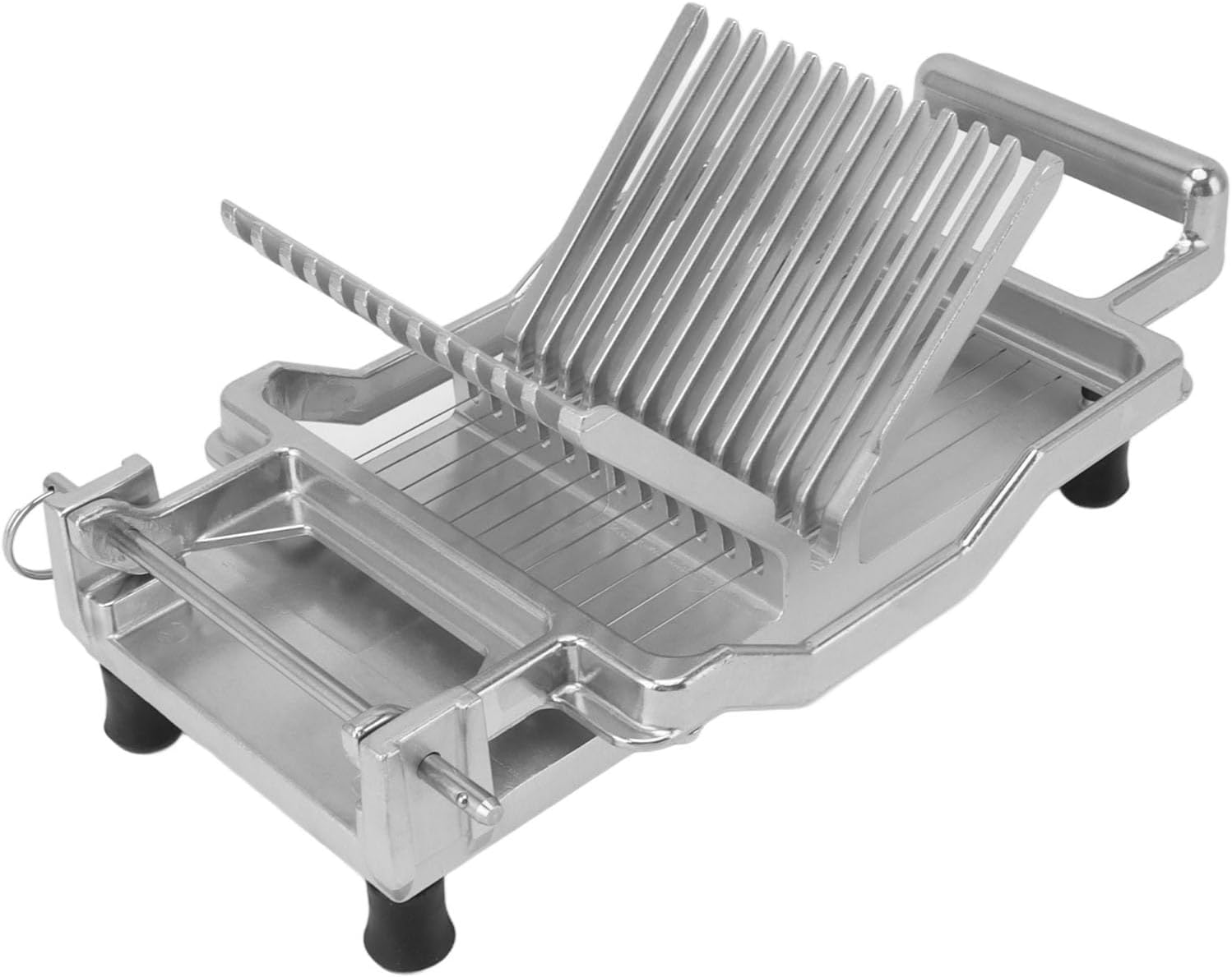 Manual Cheese Cutter, Stainless Steel Hand Held Bread and Sandwich Slicer 20mm - Durable Aluminum Alloy, Precise Grid Scale, Easy Grip for Home Use (10mm)