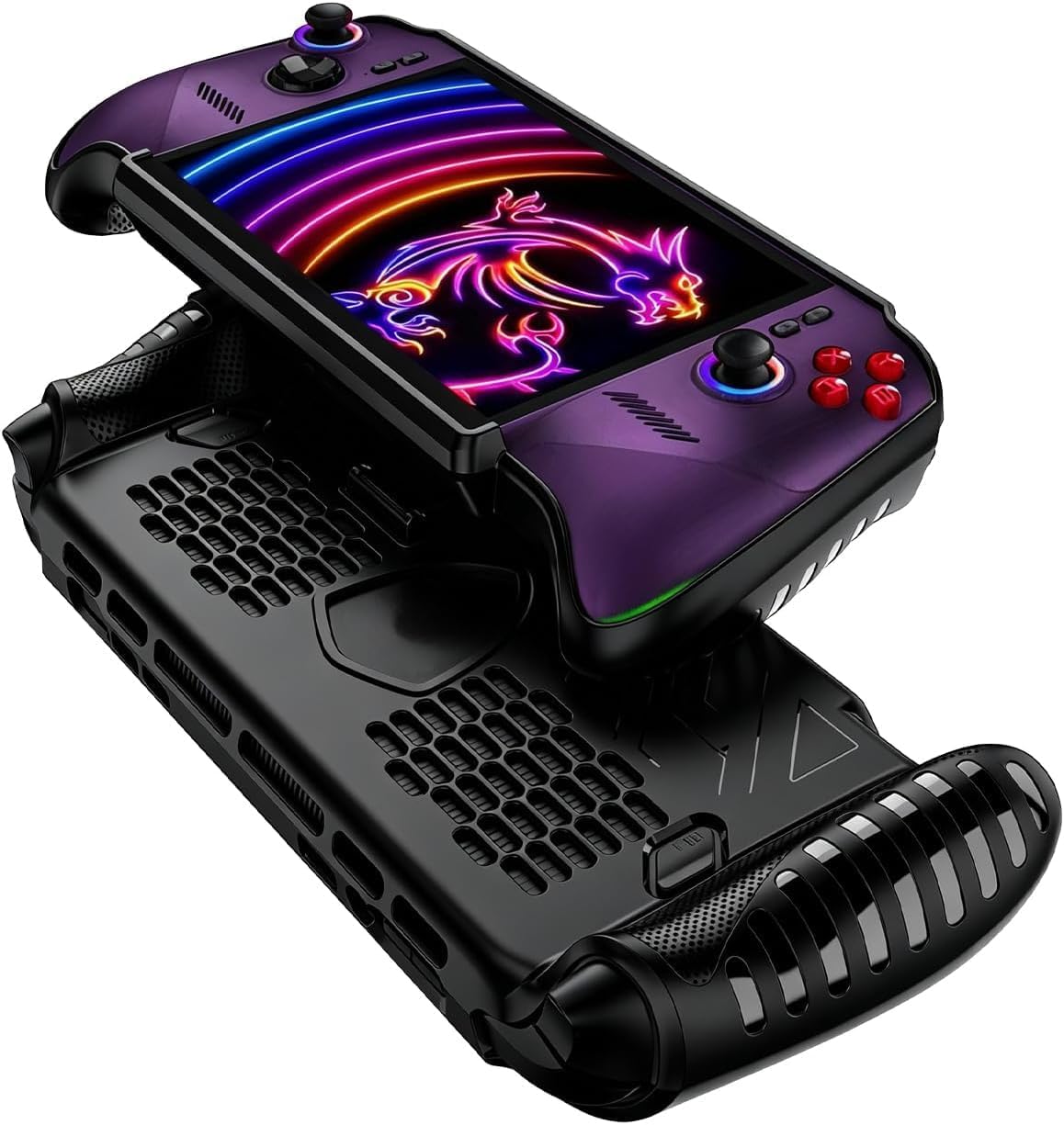 2in1 TPU Bracket Protective Case for MSI Claw 8 EX Ai+ Drop-Proof and Scratch-Resistant Soft Case