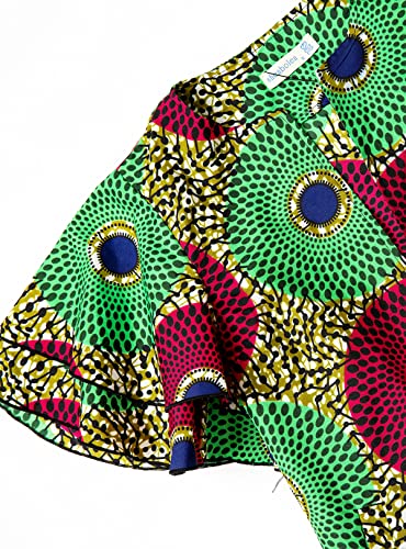 Image of SHENBOLEN Women African Print Jacket Dashiki Traditional Top Dress