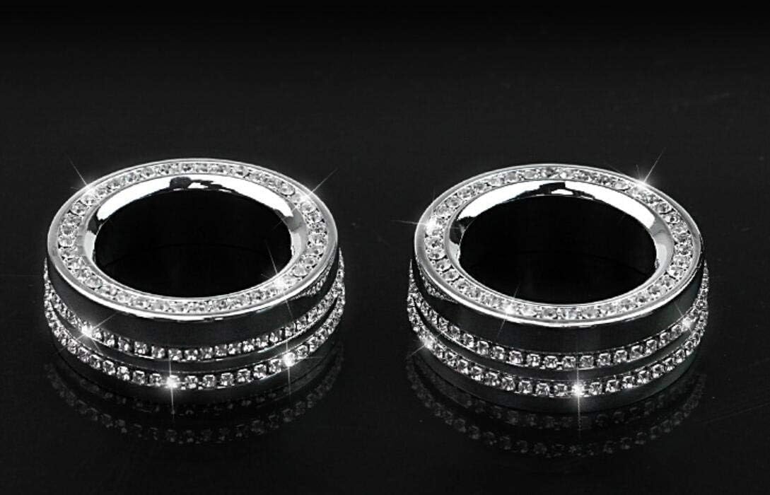Car Interior Audio Volume Knob Bling Accessories fit for Ford Mustang 2015-2021 CrystalRhinestone Fashion Accessories