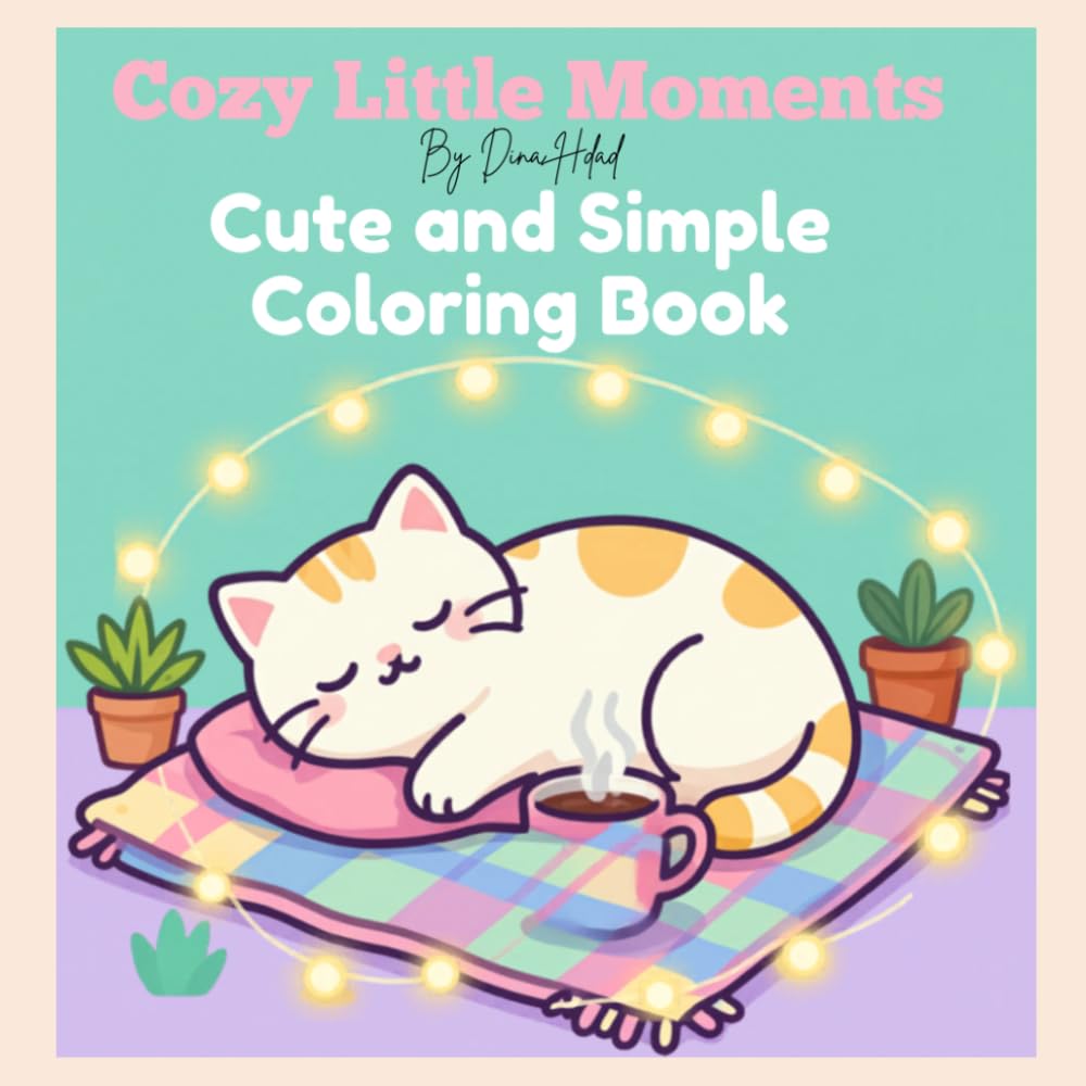 Cozy Little Moments Coloring book For Adults And Kids: Cute And Simple Coloring Book For Adults And Kids