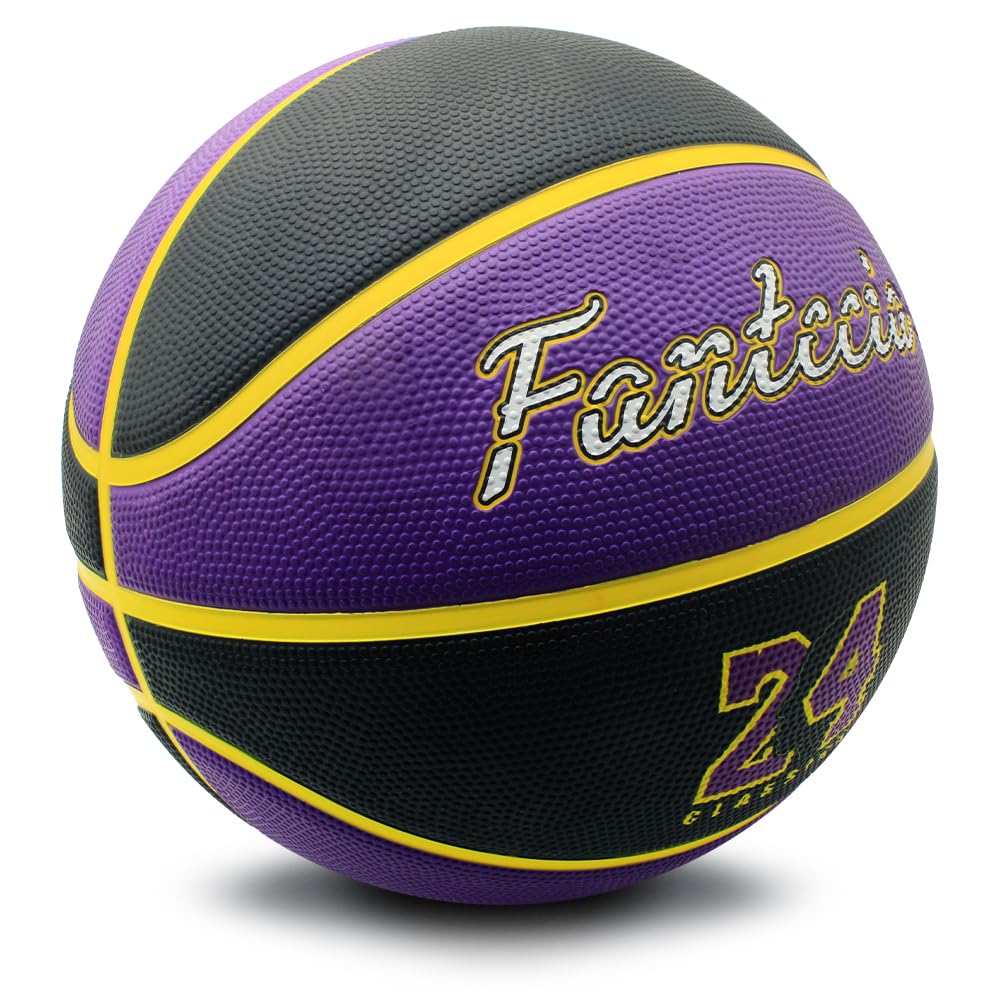 Ballon De Basket Taille 7 Avec Pompe – Caoutchouc Haute Qualité Indoor/Outdoor – Pour Entraînement & Match