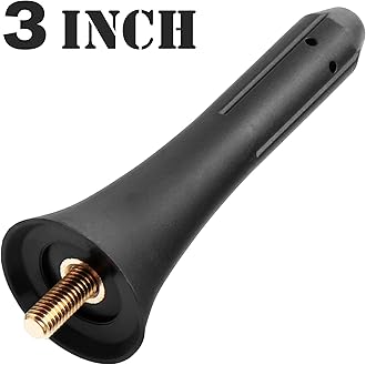 KSaAuto 3 inch Rubber Antenna for Mazda Miata MX-5 RF ND NC 2006-2024 ┃ OEM NF47-66-A30A, Sporty Line Design Improves Appearance ┃ Reduces Wind Resistance and Noise