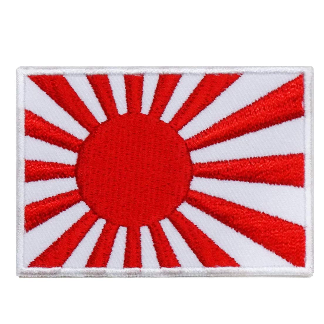 Rising Sun Japan Flag Embroidered Iron On Patch Japan Flag Patch Applique Flag Samurai Bushido Ronin Ninja