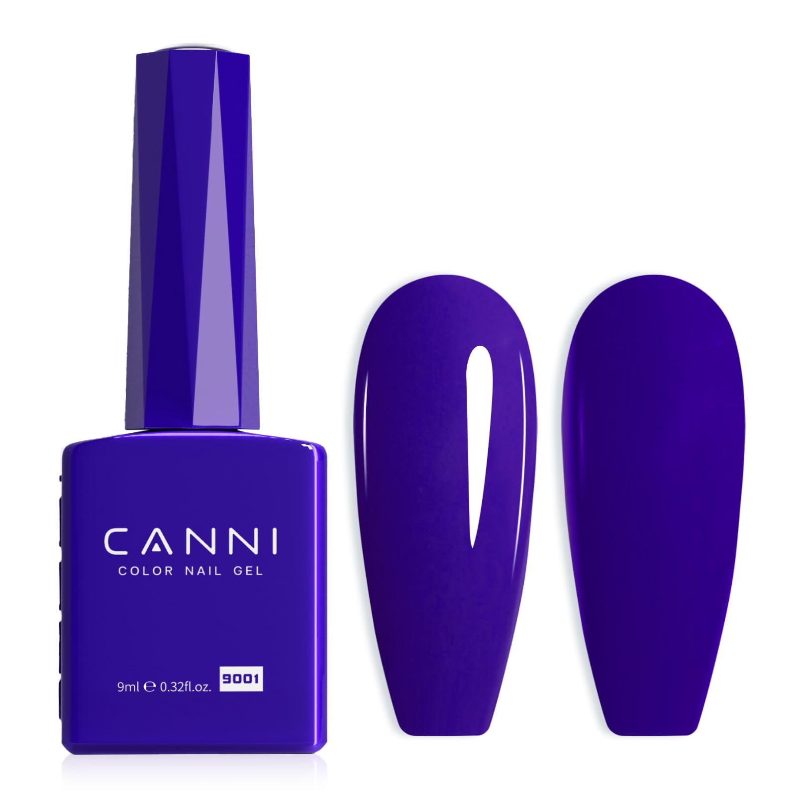 CANNI Royal Blue Gel Nail Polish, 1Pcs Navy Blue Gel Polish Dark Cobalt Deep Color Soak Off U V Nail French Nail Manicure Salon DIY
