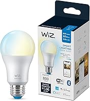 WiZ 60W A19 Tunable White LED Smart Bulb E26 - WiFi Motion Sensing, Matter Compatible, Voice/App Control, No Hub Needed