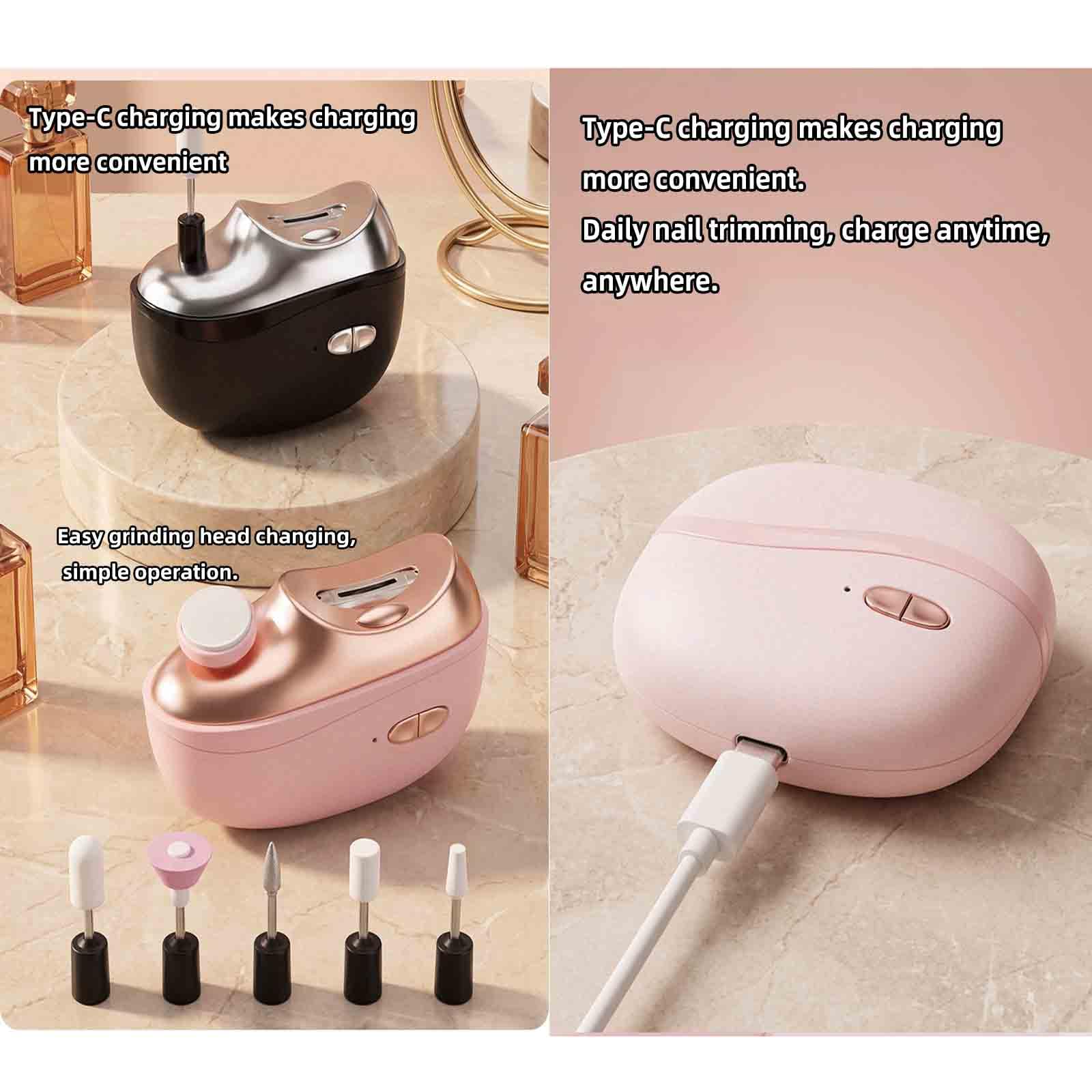 Fresa Per Unghie Tagliaunghie Elettrico Taglia Unghie Automatico (Pink)