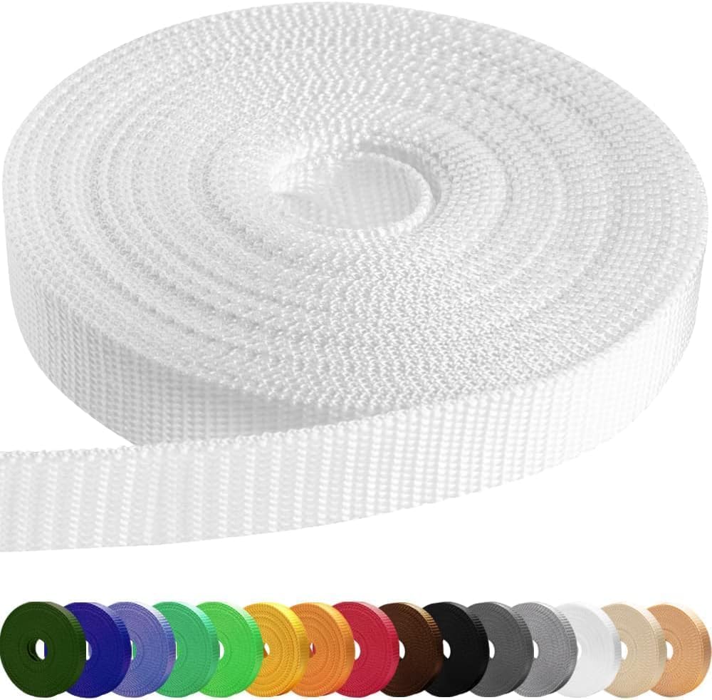 TECEUM Webbing Strap, 3/4" to 2", 10-50 Yds, Multi-Color Heavy Duty Tape