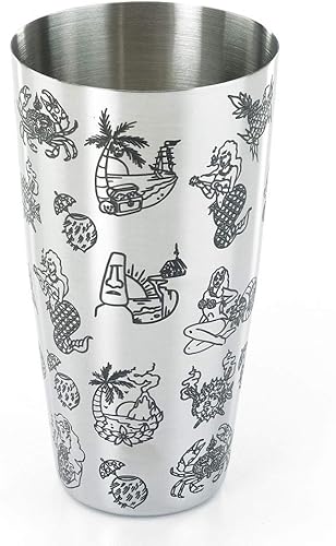 Vista 5 de Recipientes Barfly M370 para cóctel, Latas de cóctel, Acero inoxidable, Tiki