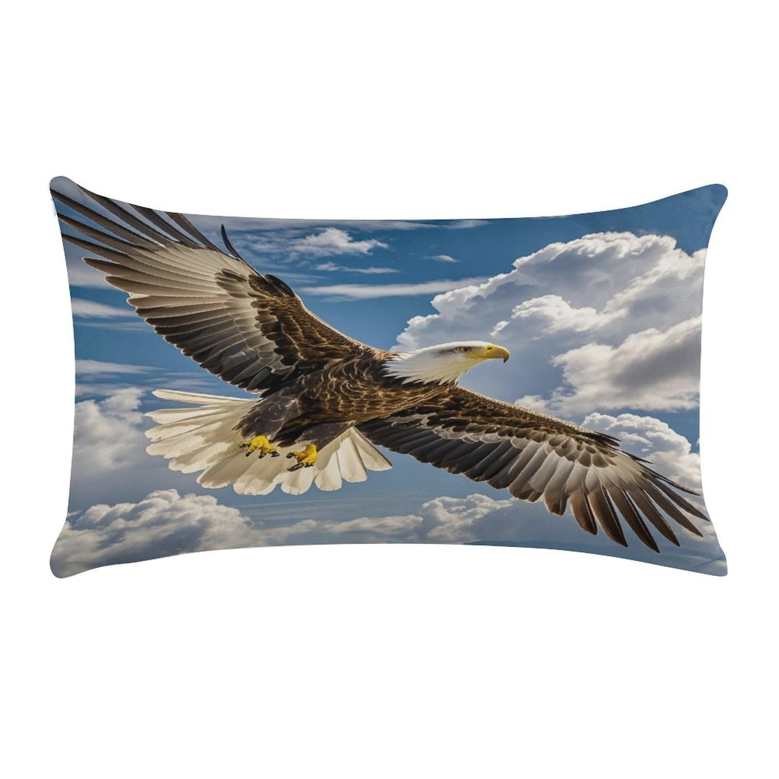 an Eagle Pillow Case Decorative Rectangle Throw Pillow Cover Soft Plush Pillowcase Cozy Cushion Case Modern Pillow Sham Cushion Cover for Bedroom Sofa Couch 20 X 12 Inch